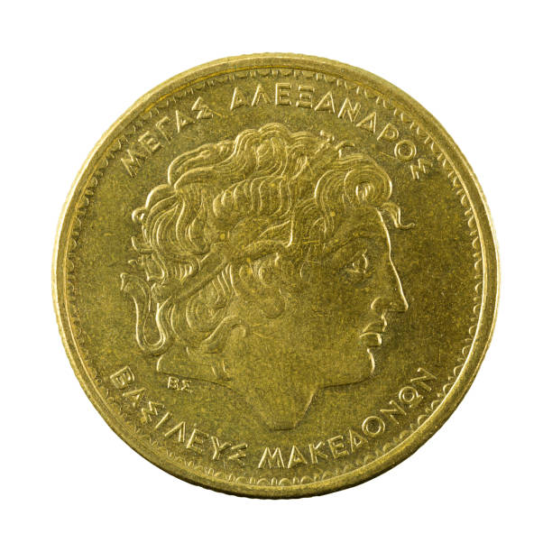 istock 100 greek drachma coin (1992) reverse isolated on white background 665417360