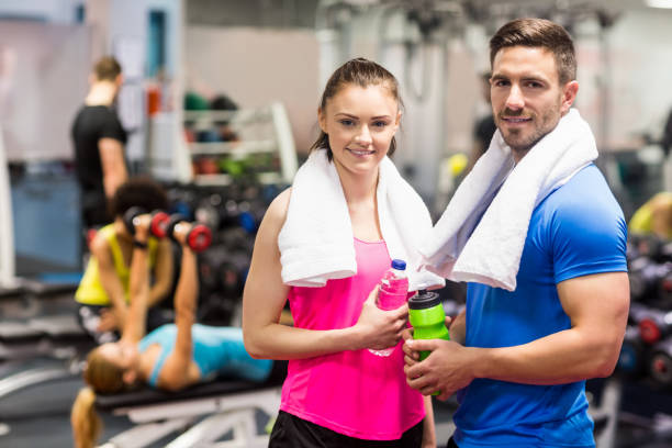 istock Fit couple smiling at camera 665422314
