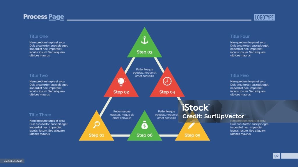 Triangular Framework Slide Triangular Diagram Slide Template Stock Illustration - Download Image ...