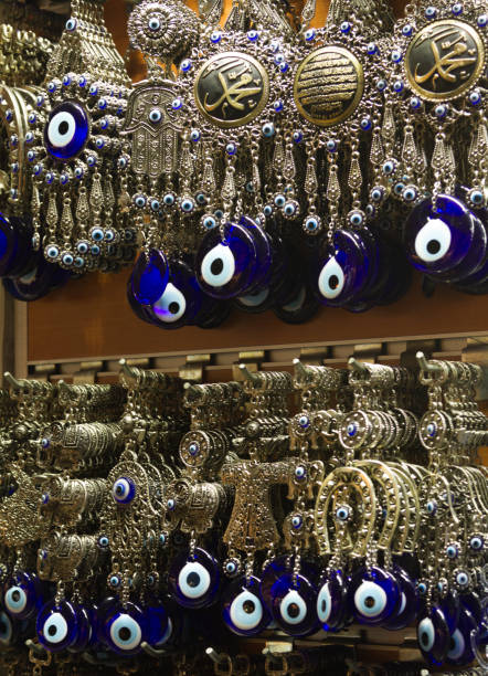 istock Bad eyes traditional turkish souvenirs at Grand Bazaar Istanbul 665456358