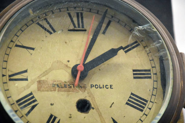 istock An old Israeli-Palestinian police clock 665459994