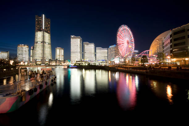 istock Minato Mirai the night 665460424