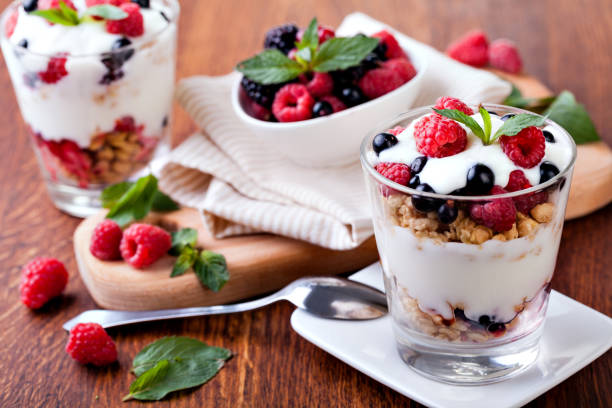 istock yogurt with muesli and berries 665466654