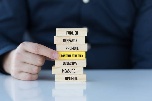 istock Content Strategy concept with wooden blocks 665470906
