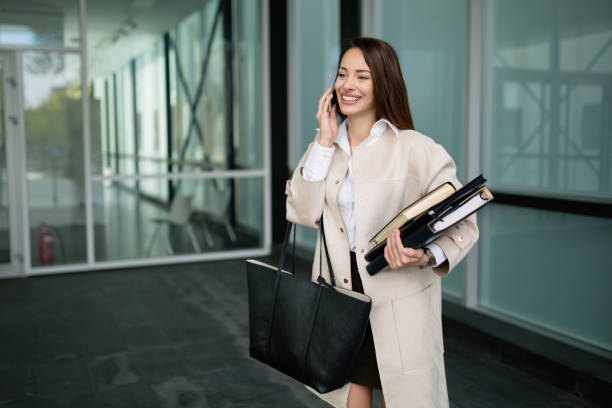 istock Busy ceo business woman going to work 665475396