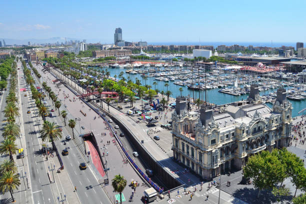 istock Top-view of Barcelona 665476376