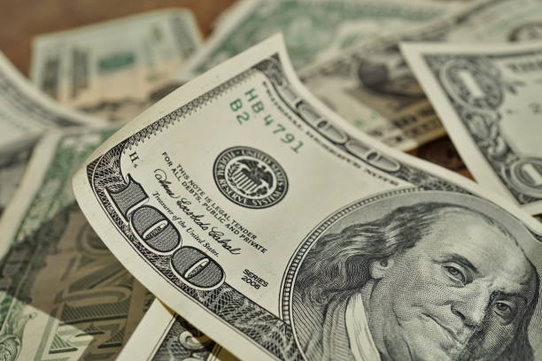 istock Financial background made of Dollar bank notes 665486162