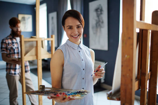 istock Student of art-school 665487114