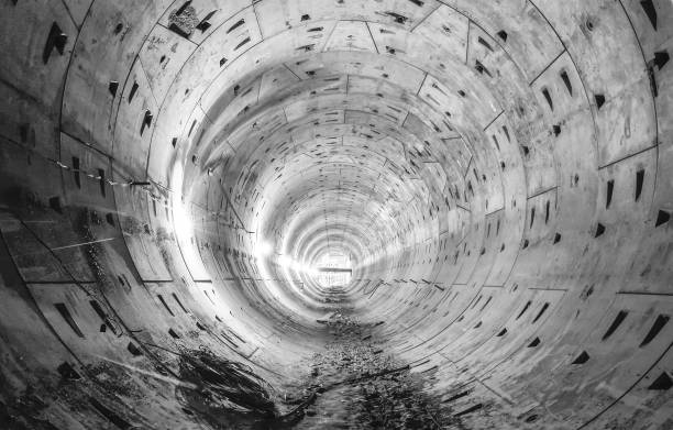istock New round underground tunnel construction for metro line 665497572