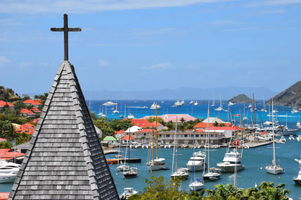 Harbor view of Gustavia, St. Barts (Saint Barthelemy)