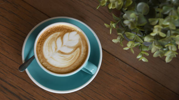 istock Cup of coffee with beautiful Latte art 665511964