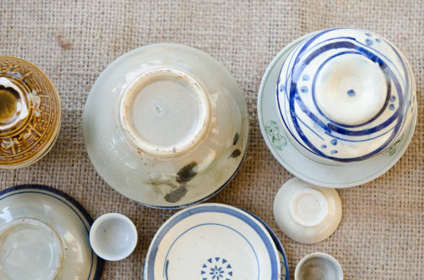 Asian vintage tableware. It's made by clay and very common in southeast Asia