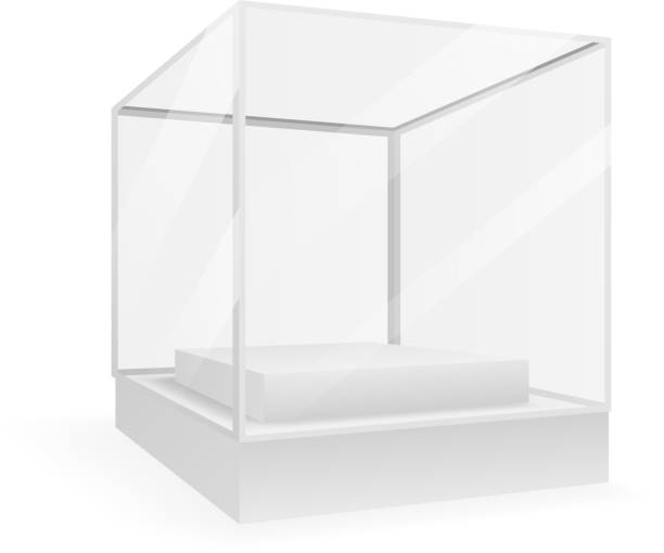 istock Glass Isometric Isolated box 3d realistic shop mockup background design vector illustration 665524670