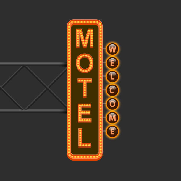 istock Street sign of the motel 665532180