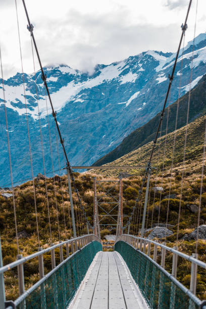istock bridge over Hooker River in Aoraki National Park 665533612