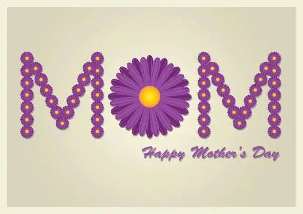 Vector illustration of Mother's Day