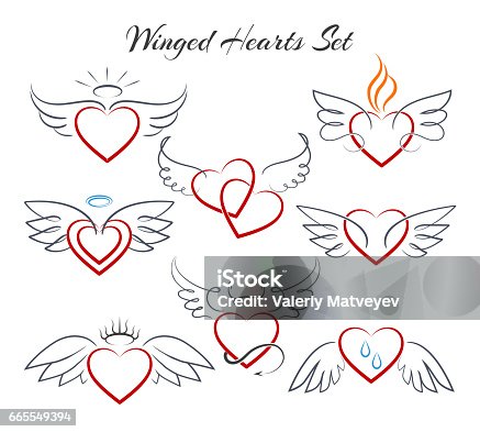 20,099 Angel Wings Heart Stock Photos, Pictures & Royalty-Free Images -  iStock