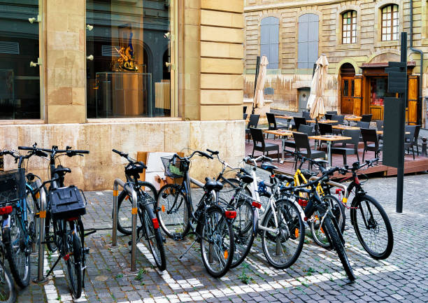 istock Bicycles at Street in Geneva 665555004