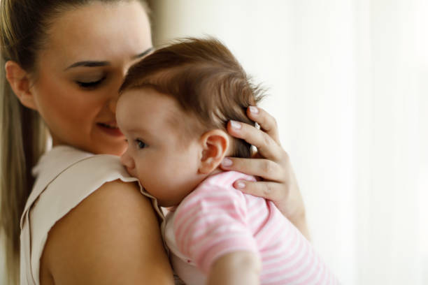 istock Mother and baby at home 665555458