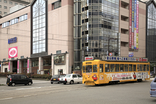 JR Toyama station tram