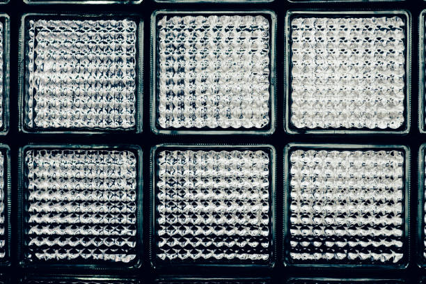 istock Closeup glass block wall 665574502