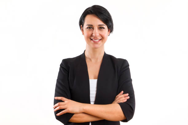 istock Beautiful Businesswoman Looking at Camera Confidently 665577732