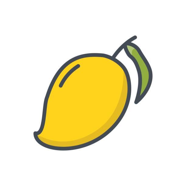 Ilustración de Frutas Alimentos Icono Color Mango y más Vectores Libres de  Derechos de Abstracto - Abstracto, Alimento, Amarillo - Color - iStock