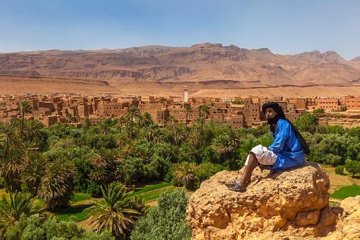 Berber people in Todra Valley, Morocco.