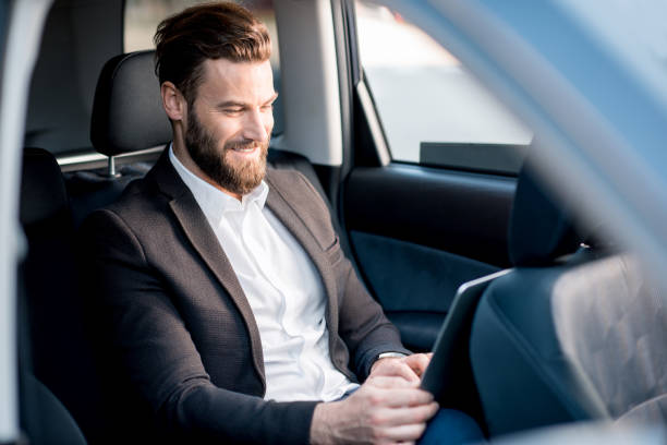 istock Businessman in the car 665593706