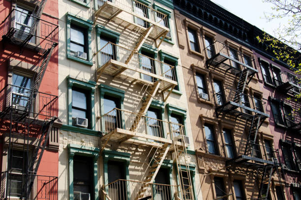 edificios antiguos de la ciudad de Nueva York - foto de stock