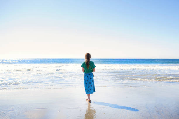 Child playing at Laguna Beach.