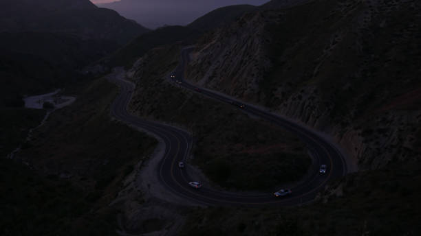 Grimes Canyon California at sunset/night 4k