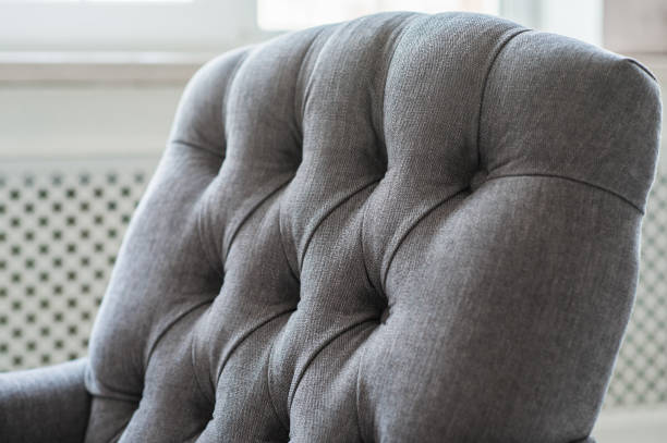 istock Photo texture of the sofa upholstery close-up 665619190