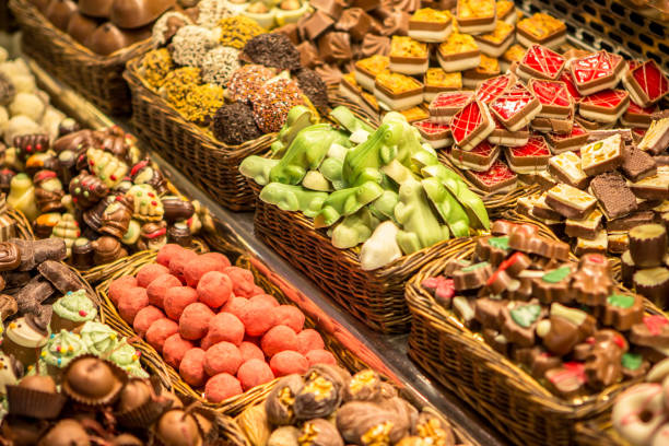 istock Chocolate on the market in Barcelona 665622890