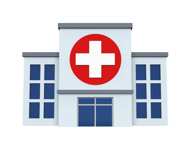 istock Hospital Building Isolated 665629762