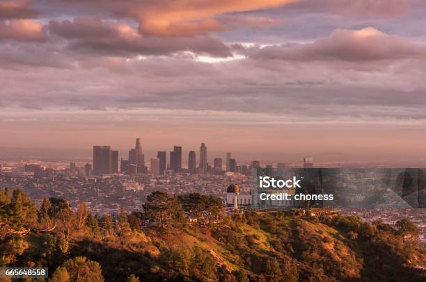 Griffith Observatory Stock Photo - Download Image Now - Griffith Park Observatory, Dirt Road, Los Angeles County