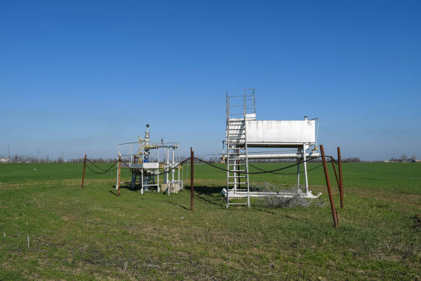 istock The equipment and technologies on oil fields. Oil well 665653354