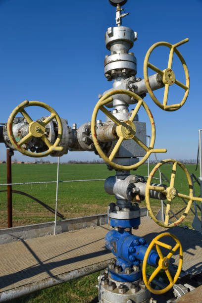 istock The equipment and technologies on oil fields. Oil well 665653360