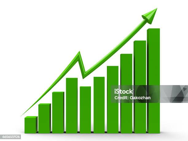 Business Graph Up 2 Stock Illustration - Download Image Now - Economy, Graph, Green Color