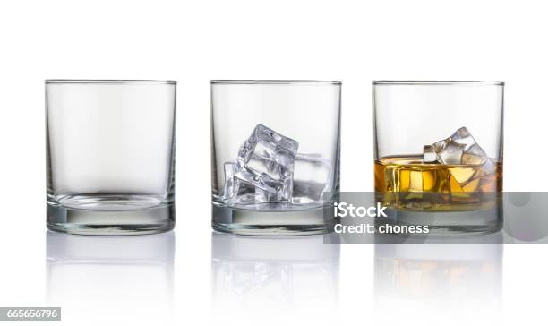 Whiskey Stock Photo - Download Image Now - Drinking Glass, Glass - Material, Rock - Object