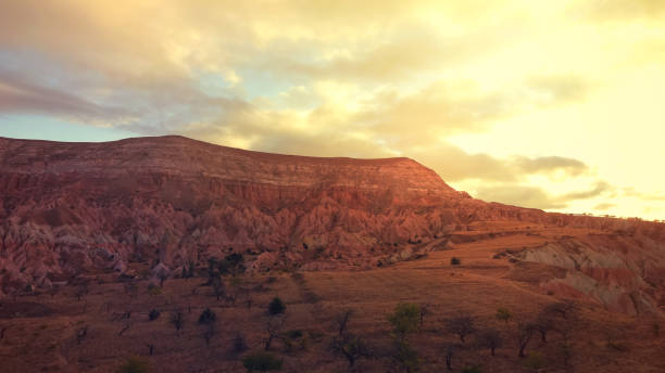 Landscape of Cappadocia stock photo