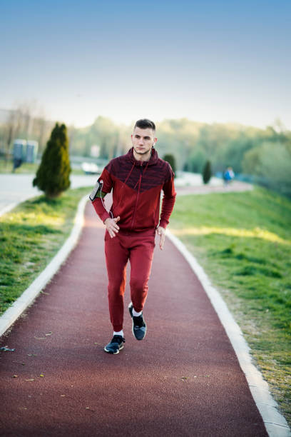 Young  man running outdoors