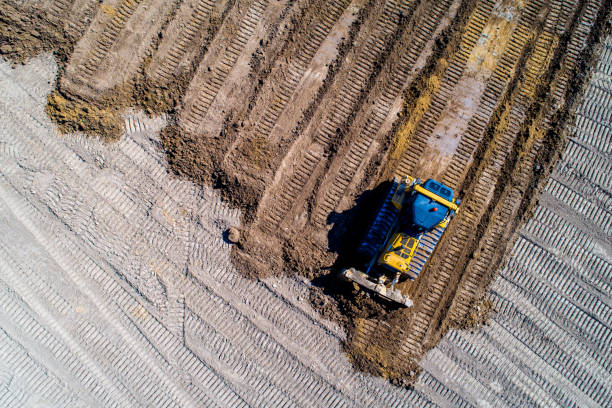 istock New road construction site aerial view 665667074