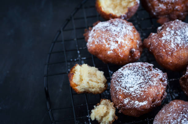 istock Homemade warm apple fritters 665678774