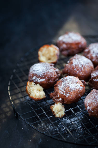 istock Homemade warm apple fritters 665678776