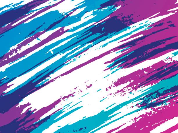 Abstract Retro Brush Background Abstract retro brush stroke background. 90s background stock illustrations