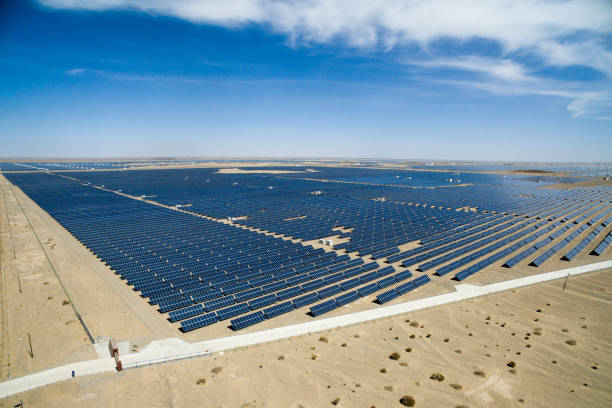 istock solar panels in the field 665702402