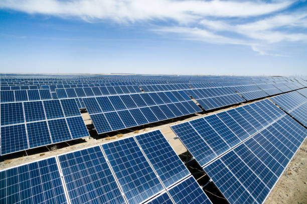 istock solar panels in the field 665705664