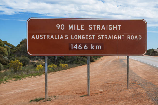 istock Road sign at  Australia. 665715330