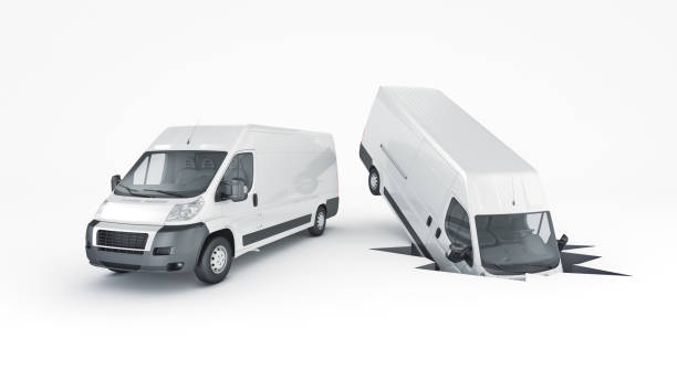 istock Accident car with car insurance. 3d Rendering 665721606